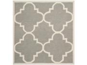 Safavieh Grey Handwoven Moroccan Reversible Dhurrie Wool Area Rug 6 Square