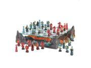 Blue and Red Dragon Chess Set