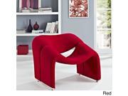 Cusp Lounge Chair in Red