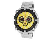 Roberto Bianci Men s Pro Racing Chronograph Yellow Dial Watch