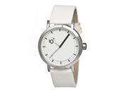 Simplify 0203 The 200 White Leather Strap Watch