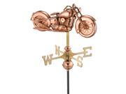 Copper Motorcycle Weathervane