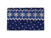 Snow Pattern Hand woven Coconut Fiber Doormat