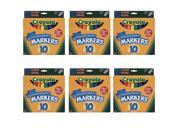 Crayola Classic Colors 10 pack Broad Line Markers 6 Pack