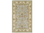 Anabelle Spa Blue Hand tufted Wool Area Rug 8 x 10