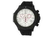 Roberto Bianci Men s Sports Black plated White Dial Chronograph Watch