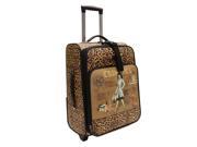 Nicole Lee Cosmetic Print 21 inch Expandable Rolling Carry on