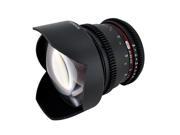 Rokinon 14mm T3.1 Aspherical Wide Angle Cine Lens for Video