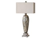 Allegheny 1 light Polished Silver Table Lamp