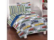 Trains 7 piece Bed in a Bag with Sheet Set