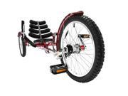 Mobo Shift The Worlds First Reversible Three Wheeled Adult Red Cruiser