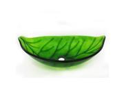 Glass Leaf shaped Sink Bowl