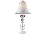 Dimond Lighting LED 1 light Table Lamp in White and Pink Finish