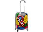 Rockland Vision Heart 20 inch Lightweight Hardside Spinner Carry on Suitcase