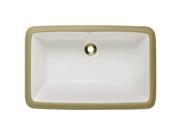 MR Direct Bisque Undermount Porcelain Bathroom Sink
