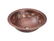 MR Direct 923 Single Bowl Copper Bathroom Sink