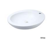 MR Direct v3202 White Porcelain Vessel Sink