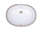 MR Direct White Undermount Porcelain Bathroom Sink