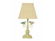 Lovebird Base Beige Linen Shade Table Lamp