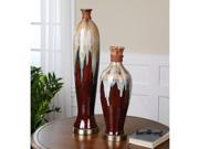Aegis 2 piece Glazed Ceramic Vase Set