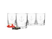 Anchor Drinking Glasses Set of 4