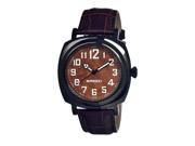 Breed Men s Mozart Brown Leather Strap Analog Watch
