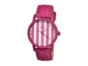 Boum Women s Gateau Multi Leather Hot Pink Analog Watch