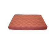 Carolina Pet Jamison Quilted Orthopedic Protector Pad Earth Red Pet Bed