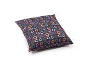 Chocolate Base and Mutlicolor Pattern Kitten Pillow