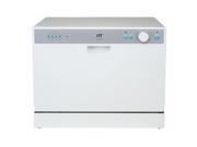 SPT 6 Place Setting White Countertop Dishwasher with Delay Start