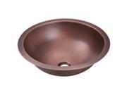 MR Direct 922 Single Bowl Copper Bathroom Sink