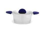 Stacca 8 inch Blue Covered Casserole Cookware