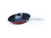 Red 11.75 inch Light Cast Iron Fry Pan