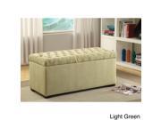 Ave Six Sahara Tufted Storage Bench with Easy care Fabric Slam Proof Lid