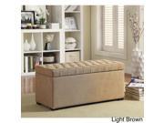 Ave Six Sahara Tufted Storage Bench with Easy care Fabric Slam Proof Lid