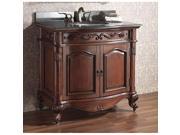 Avanity Provence 36 inch Single Vanity in Antique Cherry Finish with Sink and Top