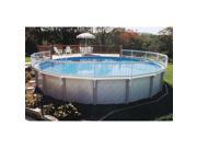 GLI Above Ground Pool Fence Add On Kit C 2 Sections White