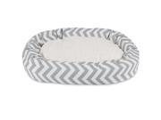 Majestic Pet Chevron Sherpa Bagel Pet Bed