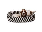 Majestic Pet Chevron Sherpa Bagel Pet Bed