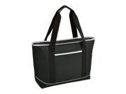 Picnic at Ascot Large Insulated Tote Black White