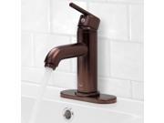 Vigo Setai Oil Rubbed Bronze Bathroom Faucet with Deck Plate