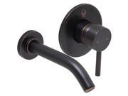 Vigo Olus Antique Rubbed Bronze Finish Single Lever Wall Mount Faucet with Pop Up