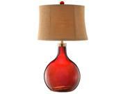 Stafford Red Glass Table Lamp