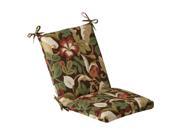 Pillow Perfect Outdoor Brown Green Tropical Square Chair Cushion