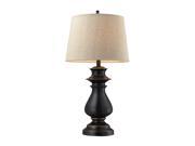 Cedric 1 light Dark Bronze Table Lamp