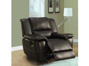 TRIBECCA HOME Griffin Black Bonded Leather Oversized Glider Recliner Chair