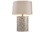 Dimond Lighting Trump Sunny Isles 1 light White Mother of Pearl Table Lamp