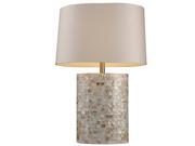 Dimond Lighting Trump Sunny Isles 1 light White Mother of Pearl Table Lamp