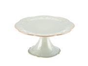 Lenox Ice Blue French Perle Pedestal Cake Plate