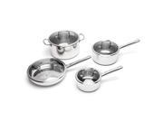 Boreal Stainless Steel 8 piece Cookware Set